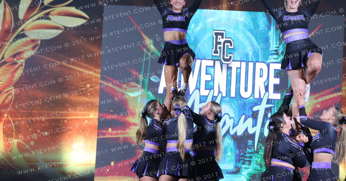 Portsmouth Phoenix Cheerleading inferno · Adventure in Atlantis