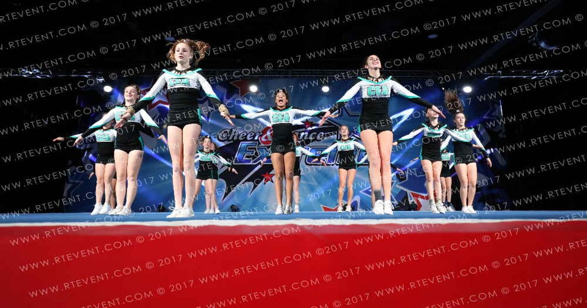 Cheer Extreme DMV Mt Airy Jr Teal · Holiday Spectacular