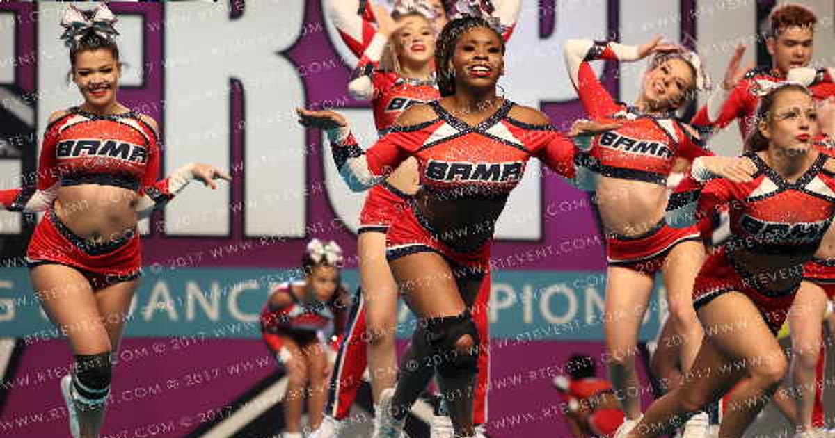 Bama All-Starz Red Diamondz · CHEERSPORT NATIONALS HALL B1