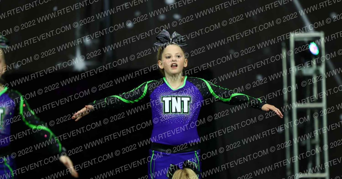 TNT Cheer Lady Red · The US Finals Des Moines