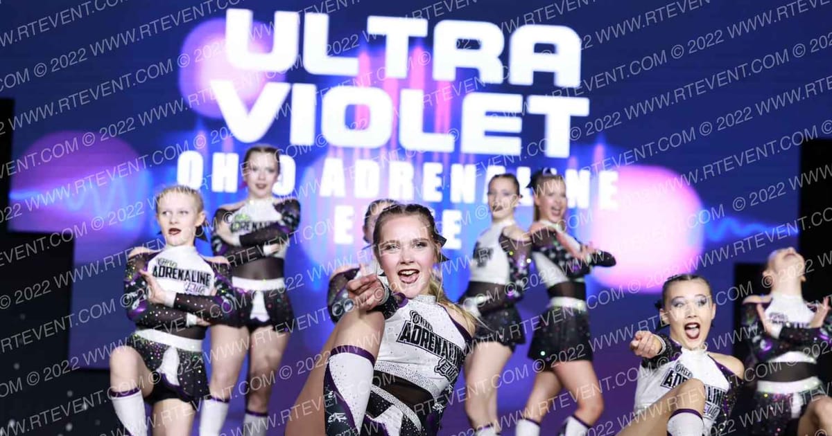 Ohio Adrenaline Elite Ultra Violet · All Star Worlds Tuesday and Thursday