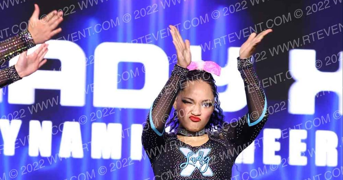 Dynamic Cheer Lady X · All Star Worlds Tuesday and Thursday