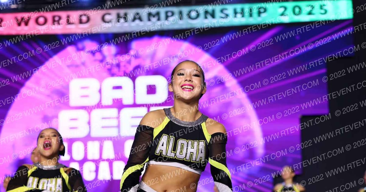 ALOHA CHEER ACADEMY Bad Beez · All Star Worlds Wednesday