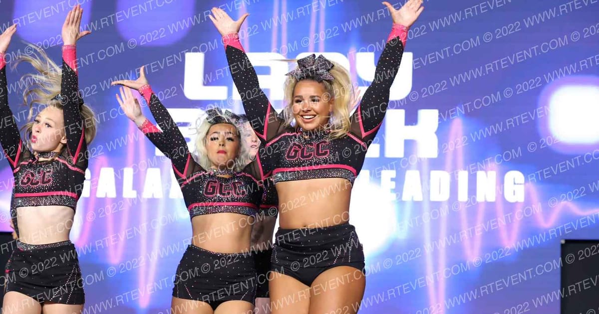 Galaxy cheerleading Lady Black · All Star Worlds Thursday