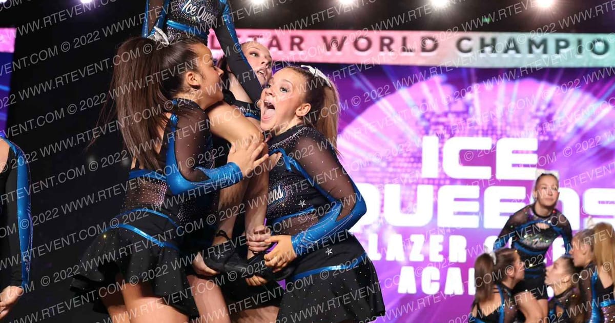 Lazer Cheer academy ICE QUEENS · All Star Worlds Friday