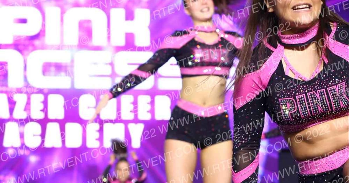 Lazer Cheer academy PINK PRINCESSES · All Star Worlds Friday