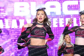 Galaxy cheerleading Lady Black
