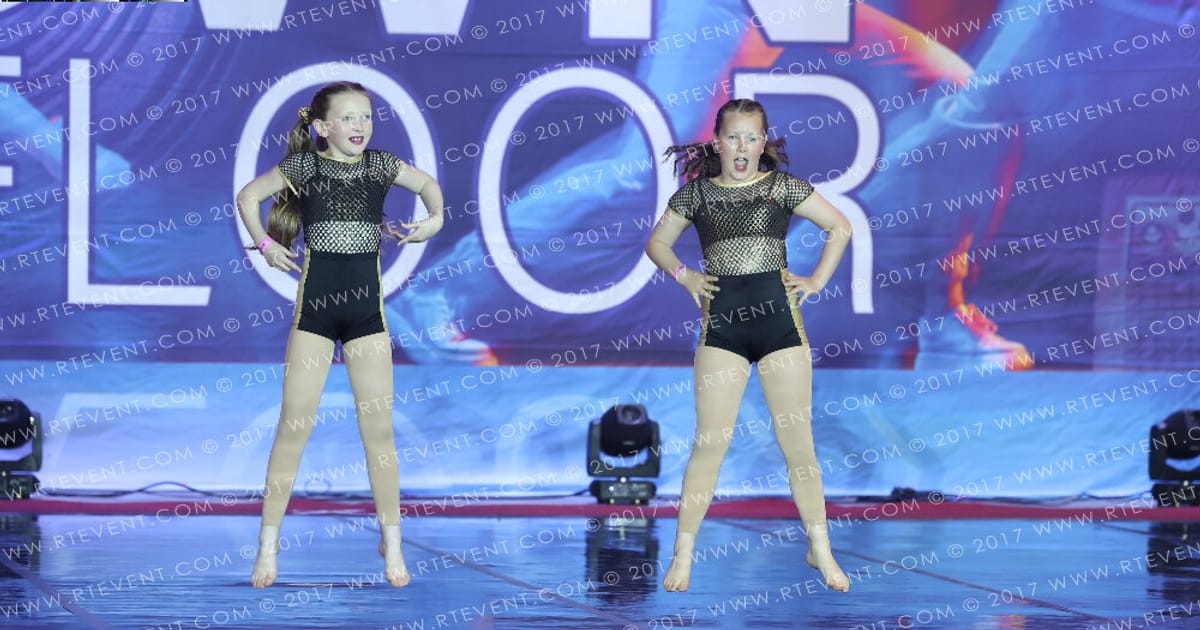Falcon flames cheer and dance Mini DUO JAZZ · Own the Floor