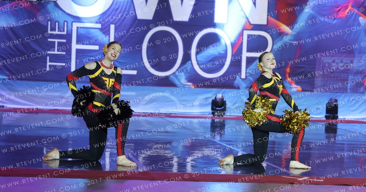 Falcon flames cheer and dance Senior DUO POM · Own the Floor
