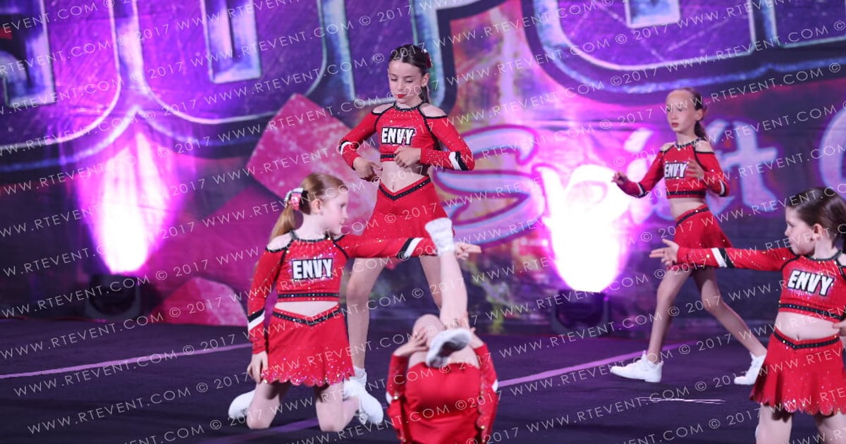 Envy cheerleading Rebels · Superhero Spirit Challenge