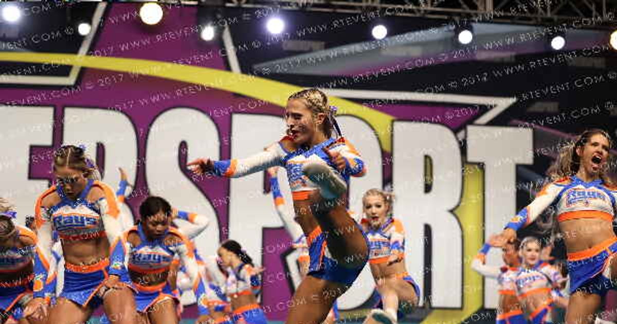 The Stingray All Stars Orange · CHEERSPORT NATIONALS HALL B4