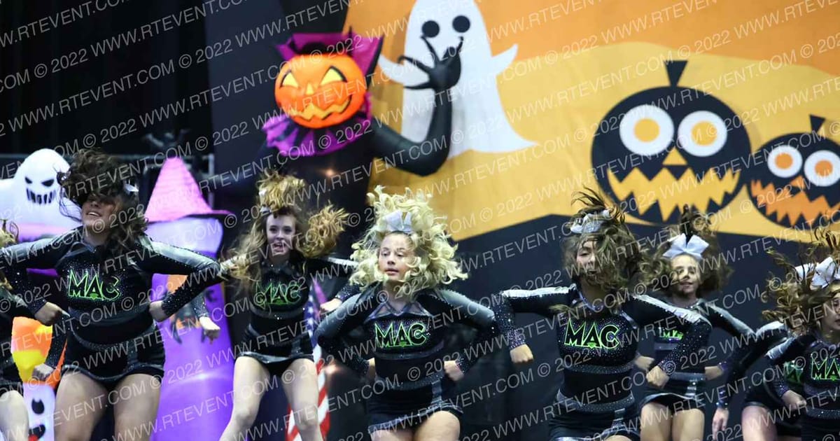 Modern American Cheer Black · ACP Halloween Challenge