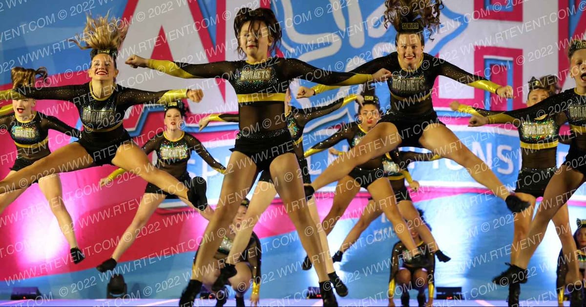 Hornets Competitive Cheerleading Golden Girls · ALOHA Trenton Showdown