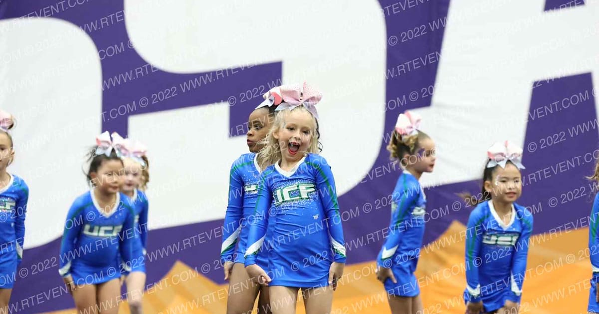 University Cheer Force Tiny Rainbows · GSSA San Mateo DIDII