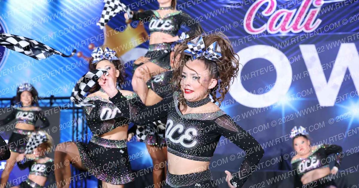 OC Elite Cheer DEJA BLUE · Cali Crown V