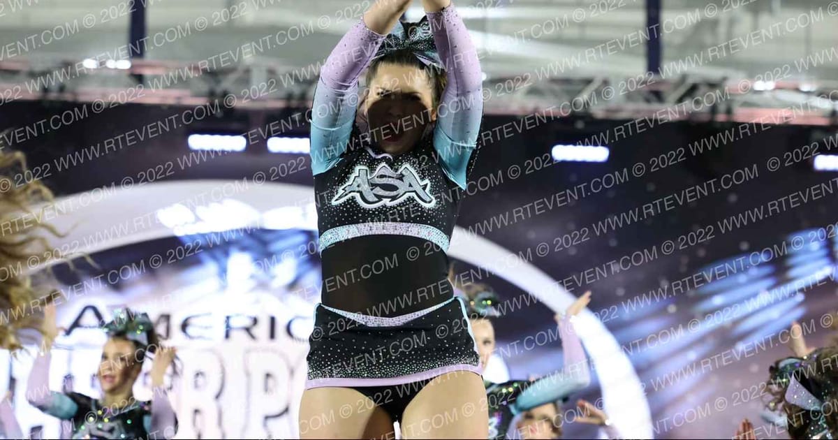 Almaden Spirit Athletics Aqua · Cheer Power Roseville DIDII