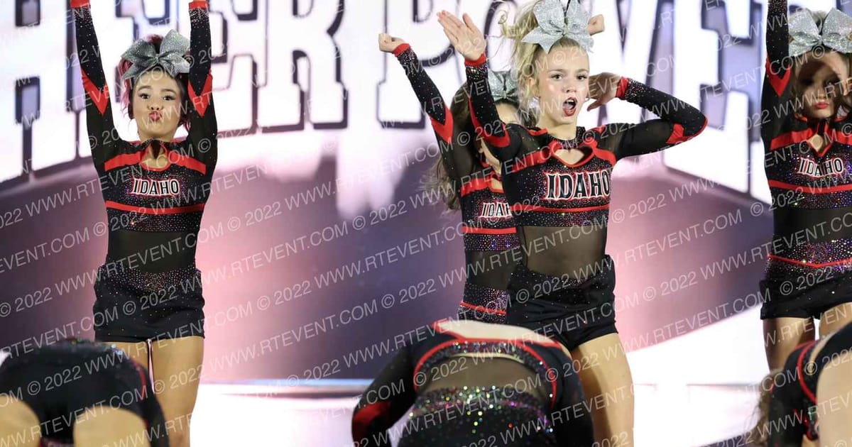 Idaho All-Star Cheer Arsons · Cheer Power Roseville DIDII
