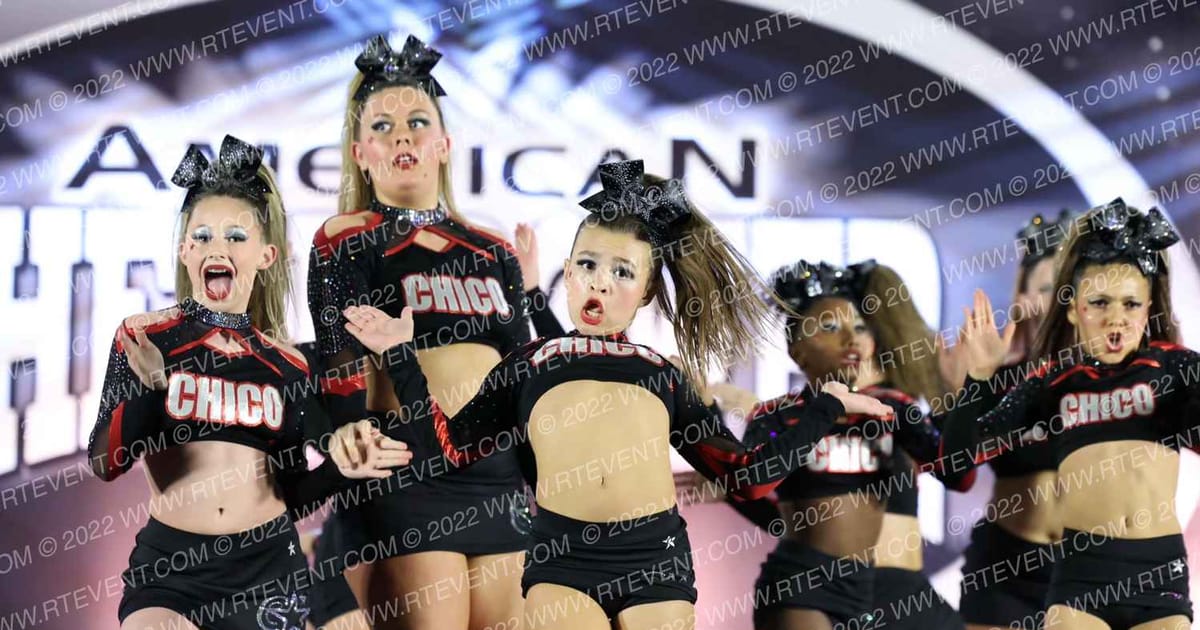 Chico Cheer All Stars BLACKOUT · Cheer Power Roseville DIDII