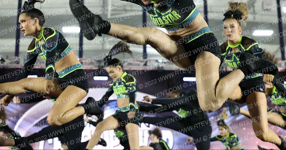 Gold Star Senior Black · Cheer Power Roseville DIDII