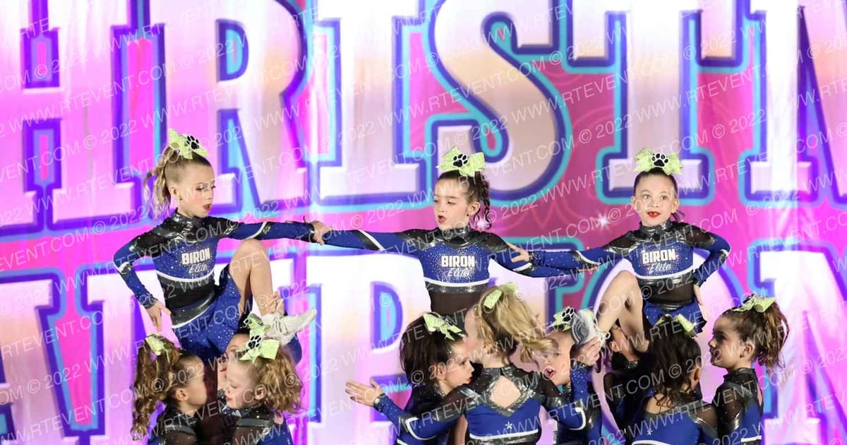 Biron Elite Cheer Cheetah Sharks · Cheer Power Houston Showdown