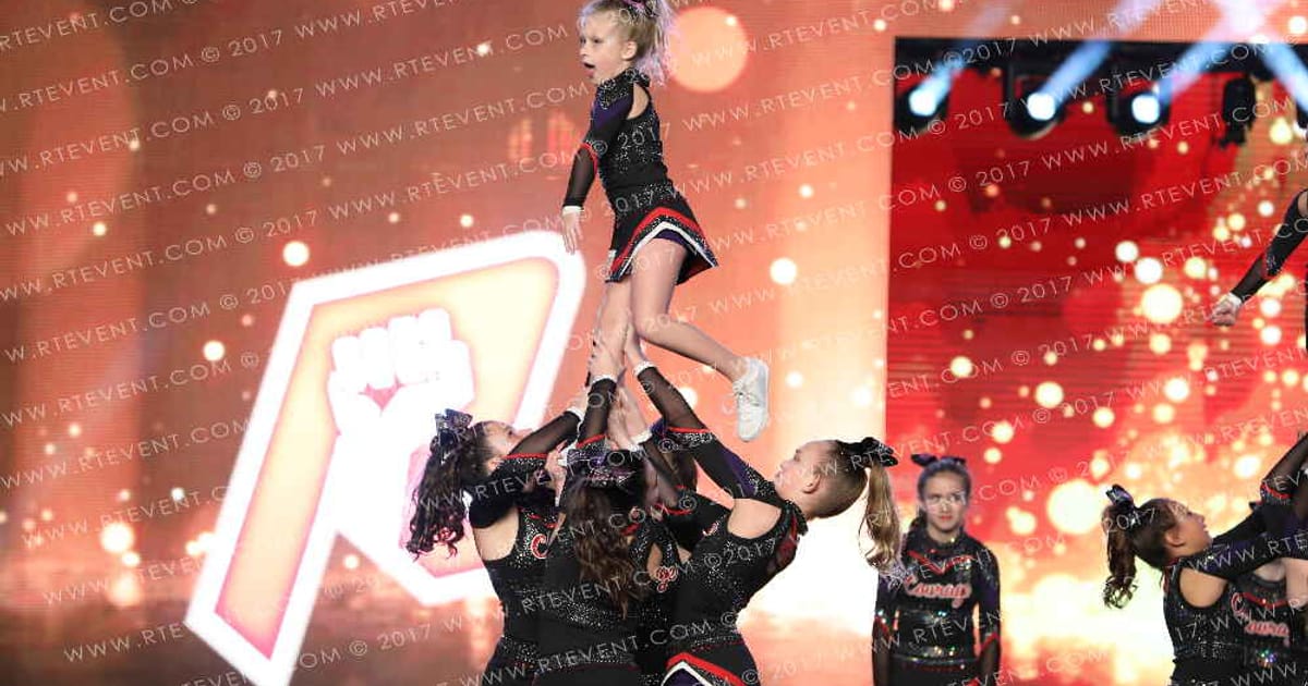 Courage Cheer & Dance United Grit · Gold Rush Ft Worth