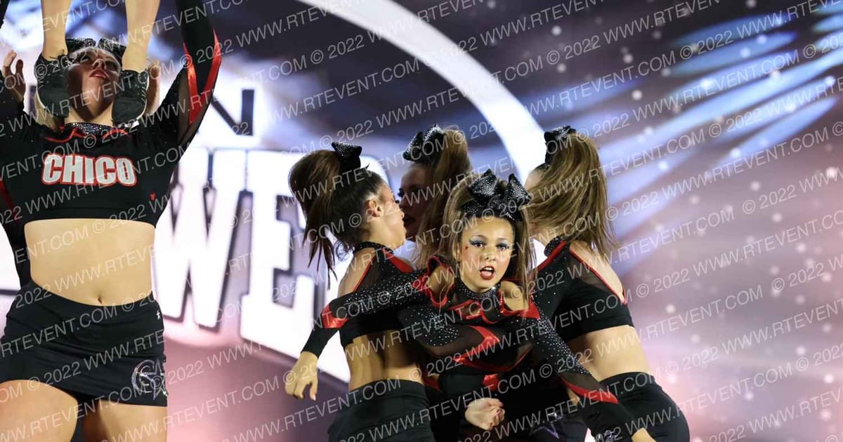 Chico Cheer All Stars BLACKOUT · Cheer Power Roseville DIDII