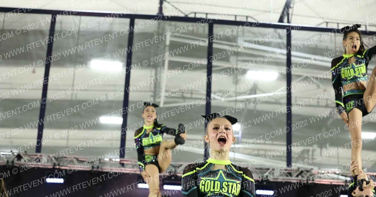 Gold Star Senior Black · Cheer Power Roseville DIDII