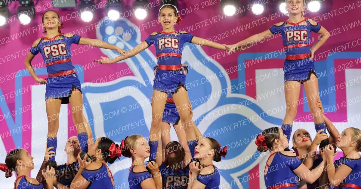 Palmetto Spirit Cheer & Tumble Blue Reign · Aloha Gatlinburg Showdown DIDII