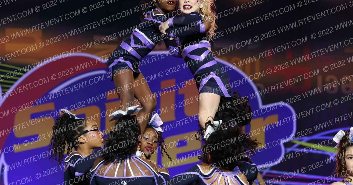 Fierce Cheer Athletics VA BLUSH · Spirit Cheer Grand Nationals DIDII