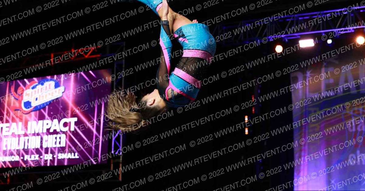 Evolution Cheer Teal Impact · Spirit Cheer Grand Nationals DIDII