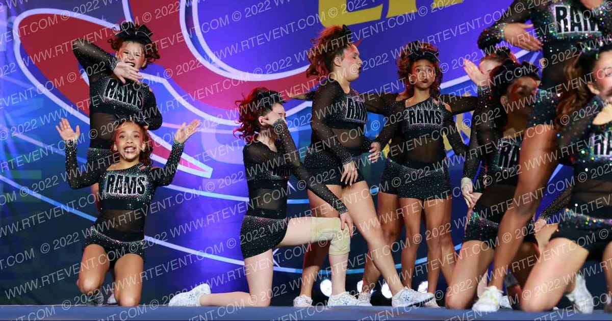 RAMS All Stars SMOKE · Spirit Cheer Grand Nationals DIDII