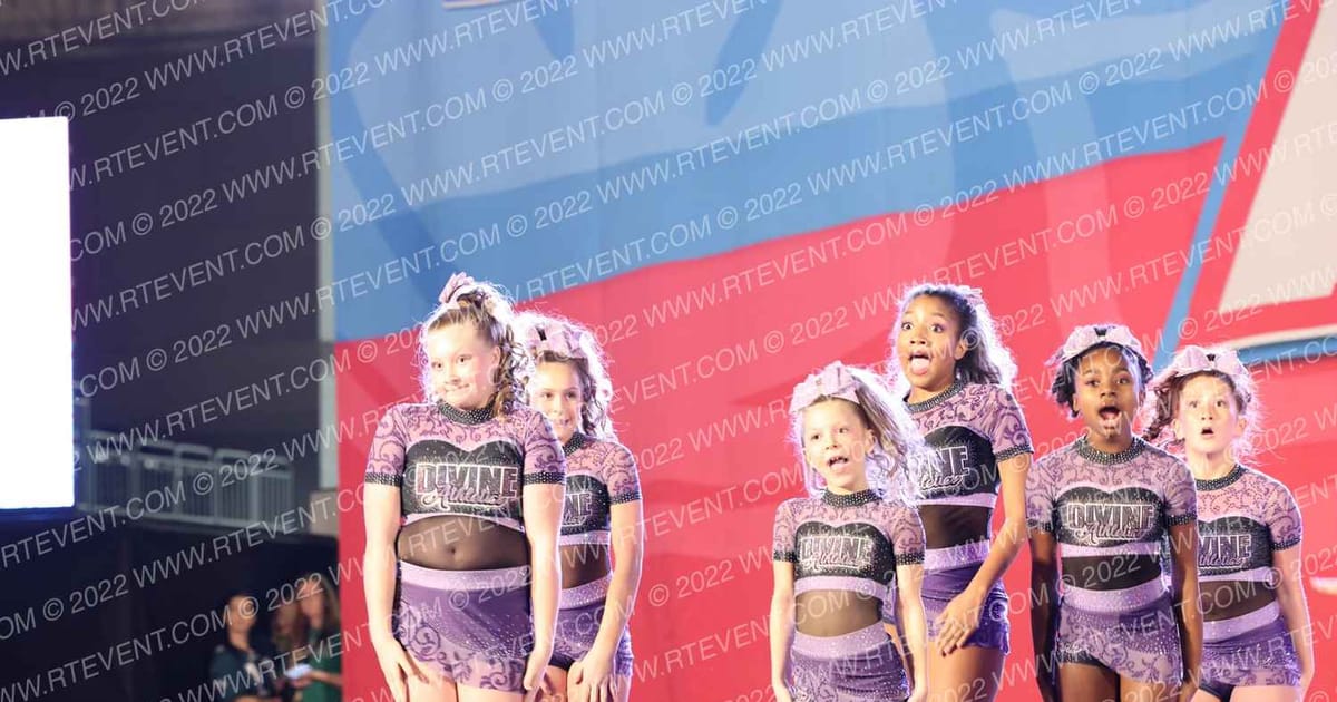 Divine Athletics Cheer Amethyst · Aloha Baltimore Showdown