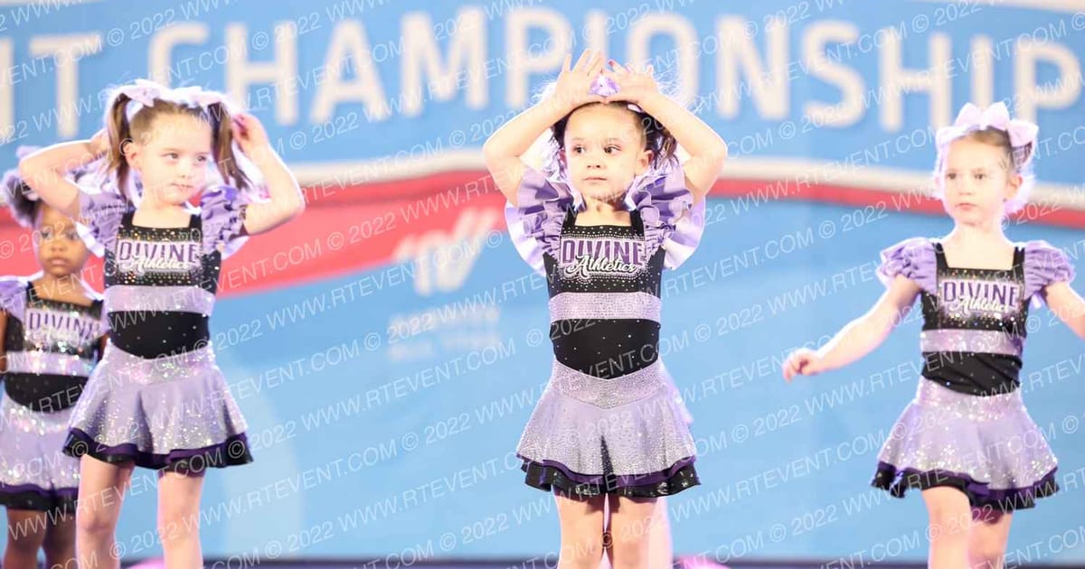 Divine Athletics Cheer Tiny X · Aloha Baltimore Showdown