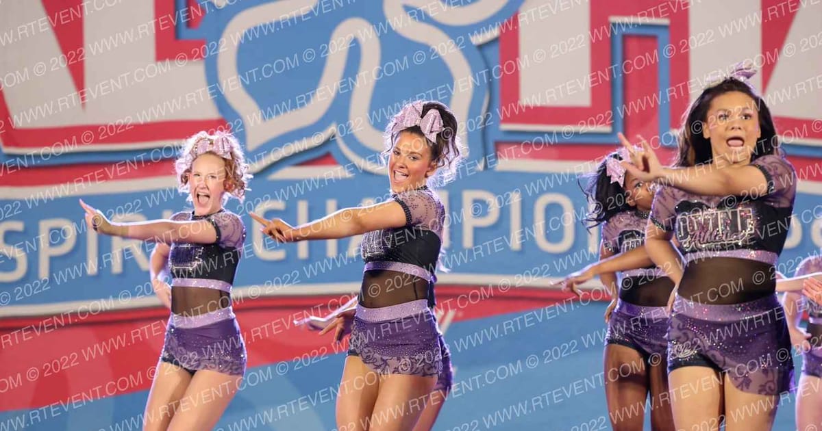 Divine Athletics Cheer Ultraviolet · Aloha Baltimore Showdown