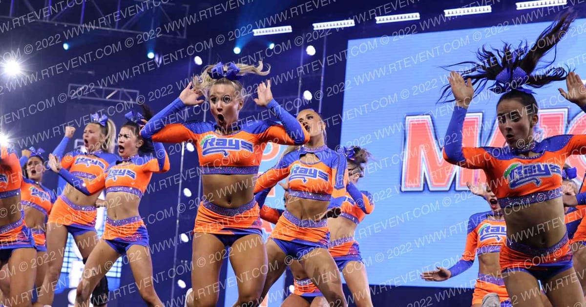The Stingray Allstars Orange · Jamfest Cheer Super Nationals