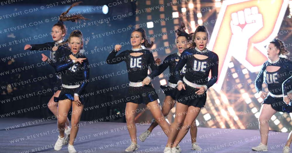 United Elite Cheer RIOT · Gold Rush Ft Worth