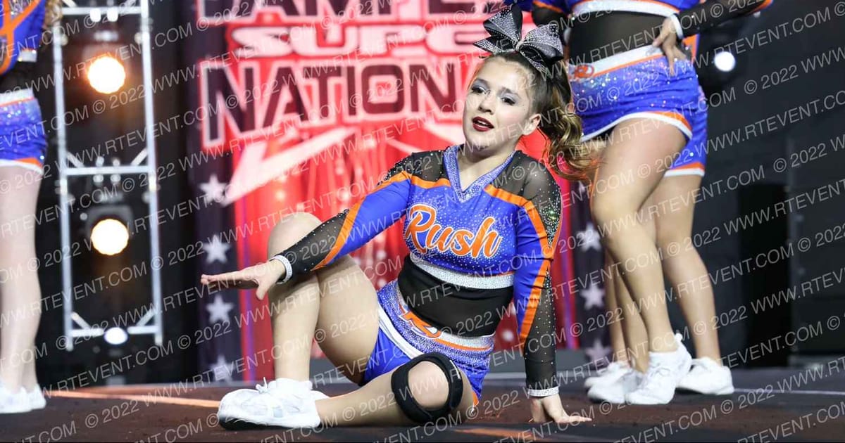 West Coast Rush Lady Sparkle · Jamfest Cheer Super Nationals