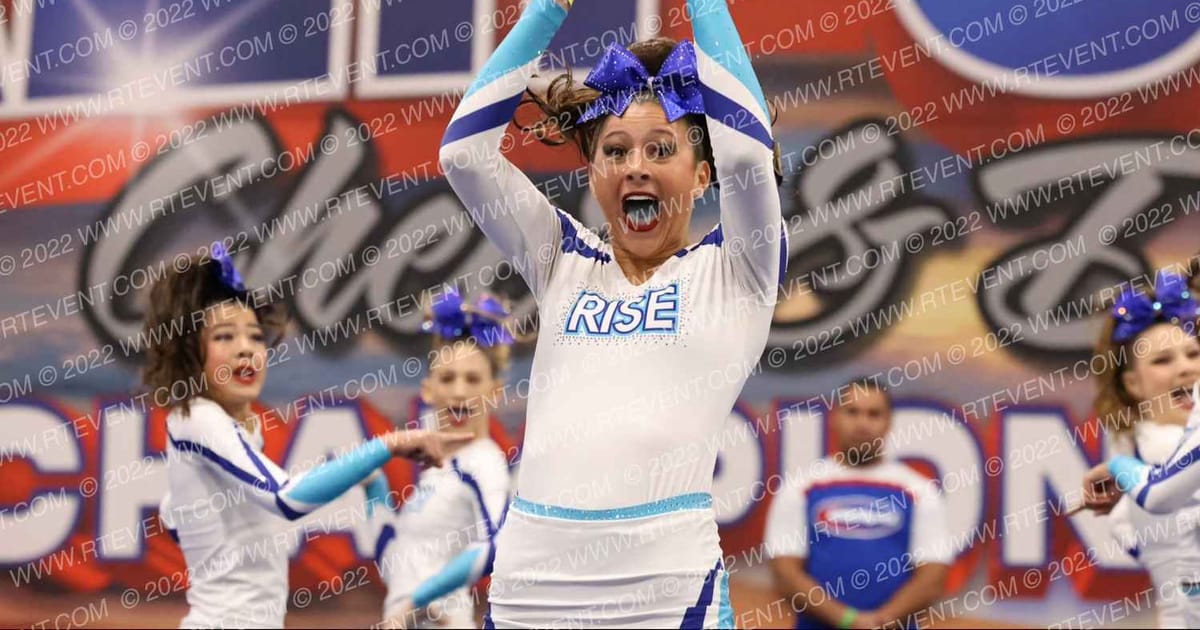 Rise Up Athletics Blue Rain · Cheerpros riverside