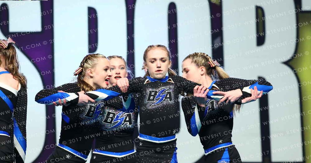 Blue Storm Athletics GLACIER GIRLS · CHEERSPORT NATIONALS HALL B2