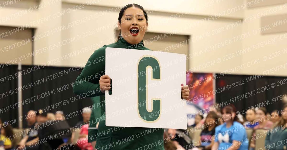 Maria Carrillo High School JV Cheer Puma Gold · Cheerpros riverside
