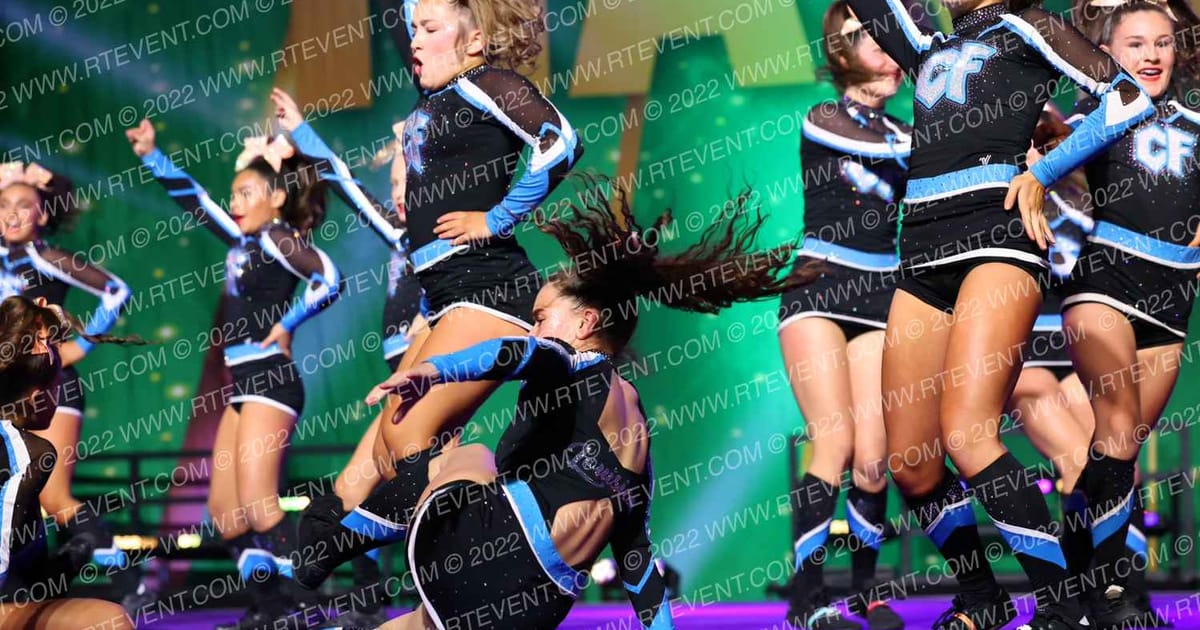 Louisiana Cheer Force Peach · Mardi Gras Nationals