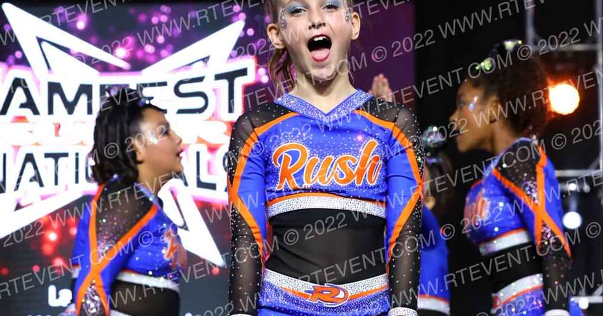 West Coast Rush Lady Sparkle · Jamfest Cheer Super Nationals