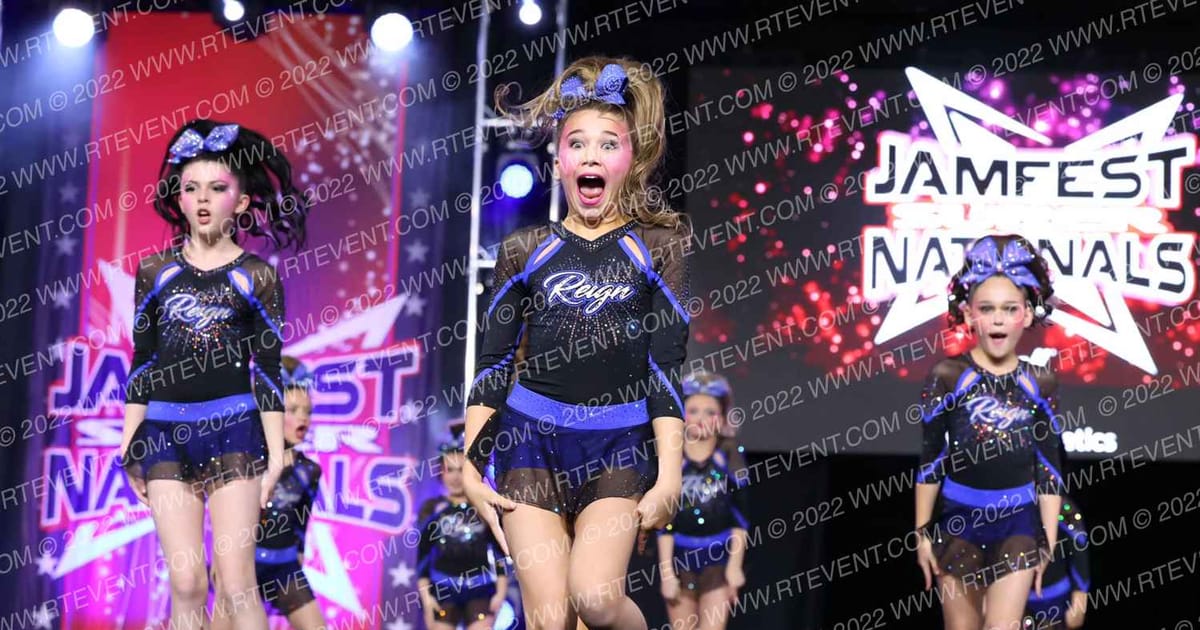 Reign Athletics Hail · Jamfest Cheer Super Nationals