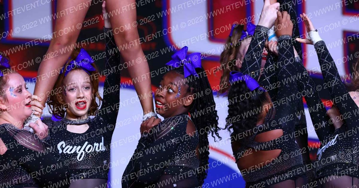 Sanford All-Star Cheerleading Aqua · Spirit of Hope Grand Nationals