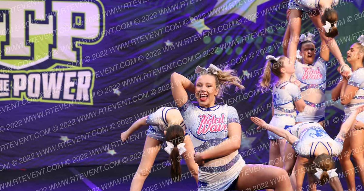 Bluewater Cheer Athletics Tidal Wave · Feel the Power
