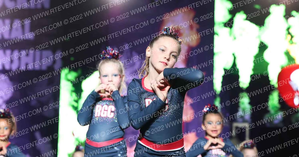 Rogers Gymnastics and Cheer Sparklers · Hard Rockin Nationals