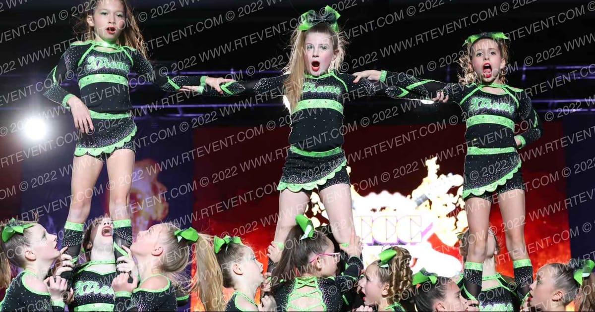 Geneva Xtreme Cheer Material Girls · Hard Rockin Nationals