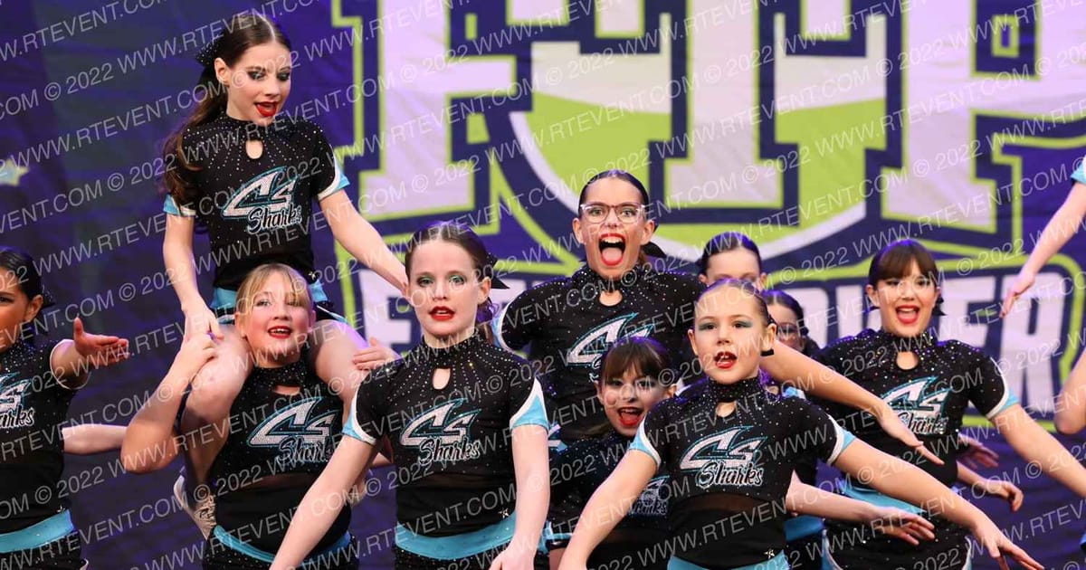 Cheer Sport Sharks - Kitchener Blue Sharks · Feel the Power