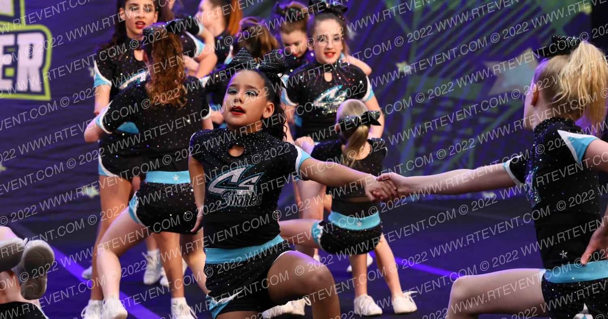Cheer Sport Sharks - Kitchener Peach Sharks · Feel the Power