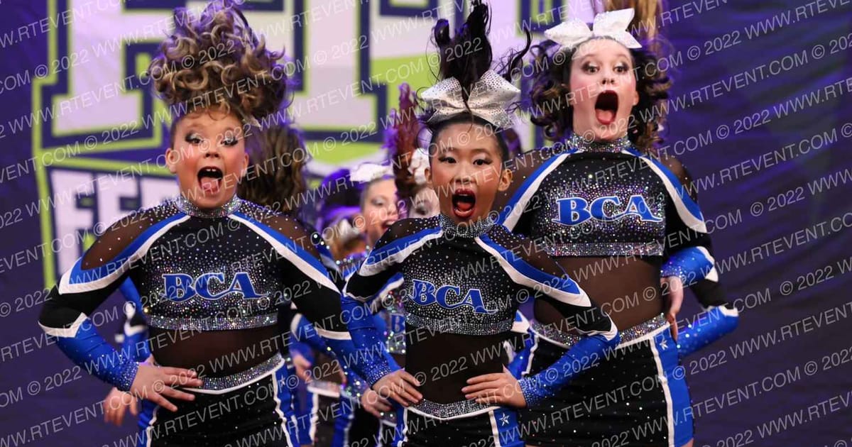 Beach Cheer Athletics Strike · Feel the Power